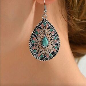 5 for $25  Silver color Earrings